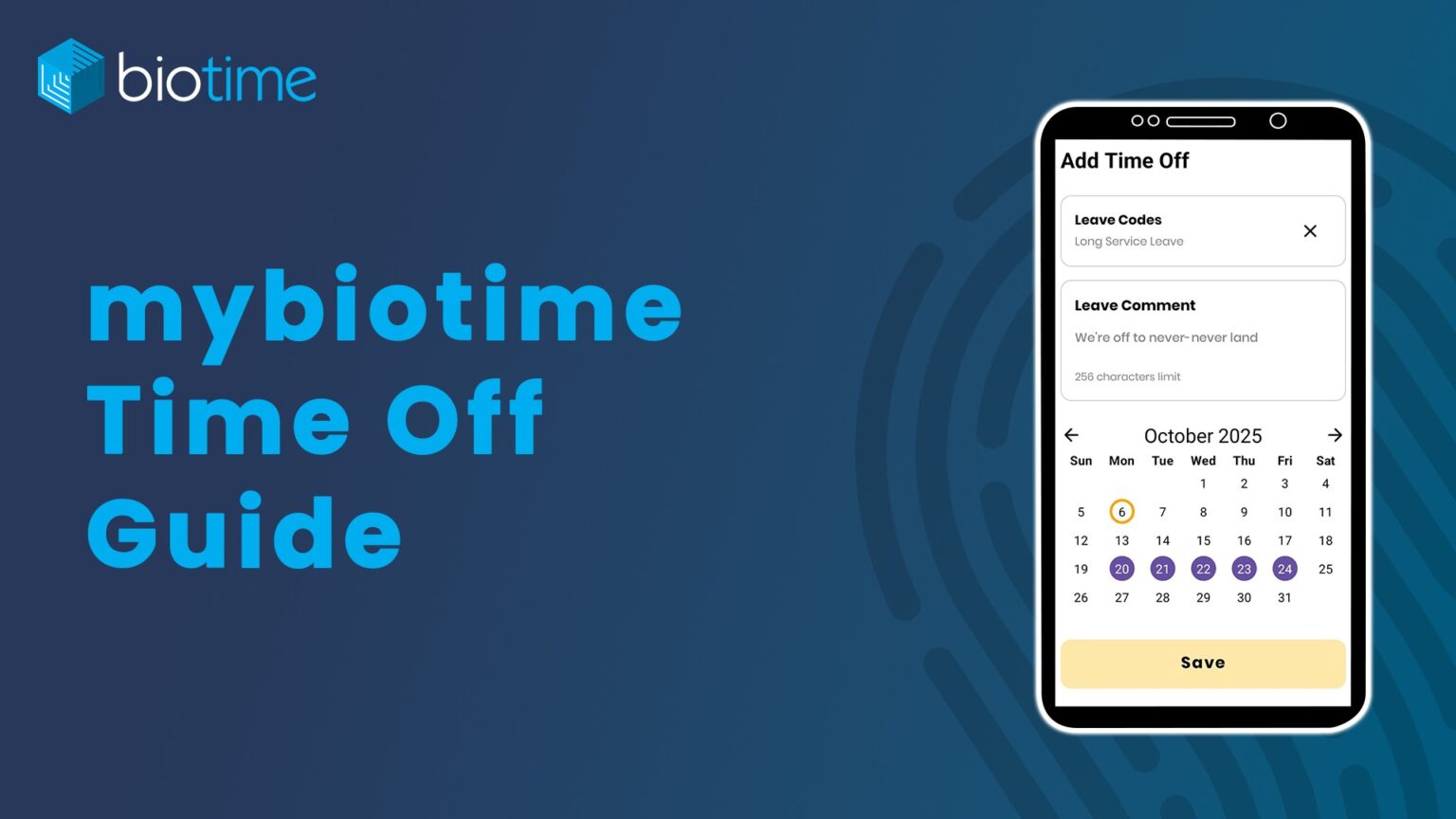 mybiotime (mobile app) - biotime